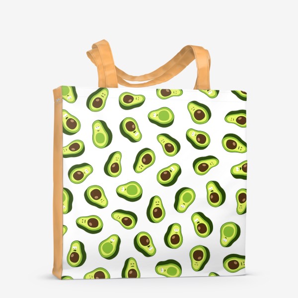 Сумка-шоппер «Авокадики, веселые авокадо»