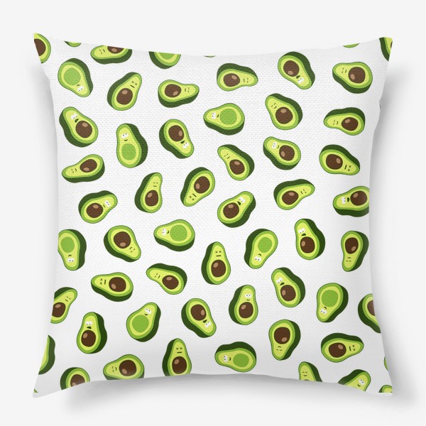 Подушка «Авокадики, веселые авокадо»