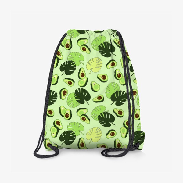 Рюкзак «пальмовые листья и авокадо, пляжный принт»