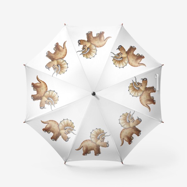 Зонт «Милый динозаврик. Трицератопс»