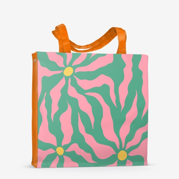 Сумка-шоппер «Абстрактные цветы в инди стиле»