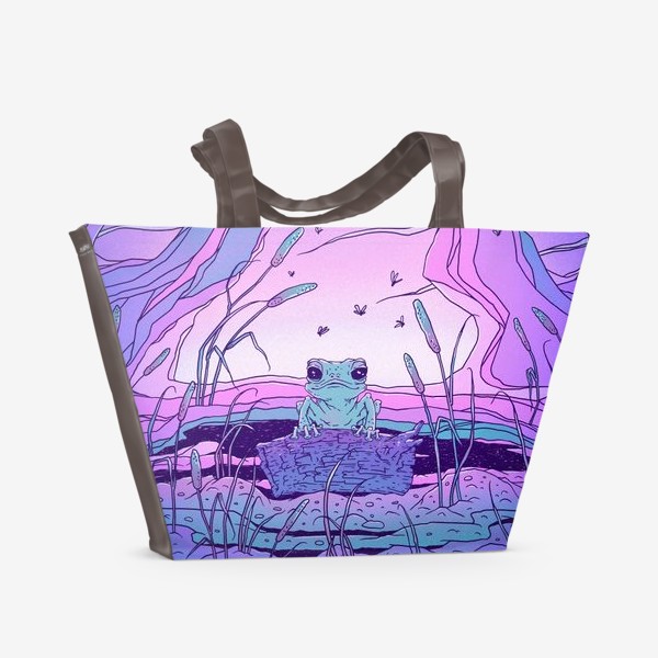 Пляжная сумка «Бирюзовая лягушка»