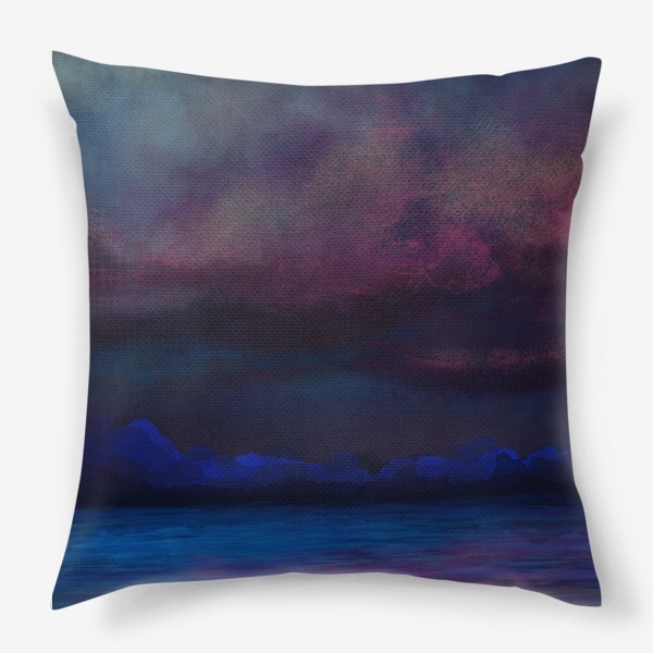 Подушка «Магический пейзаж - ночь на море»