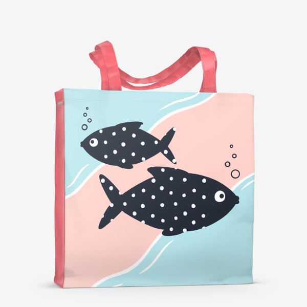 Сумка-шоппер «Рыбки в море (абстракция)»