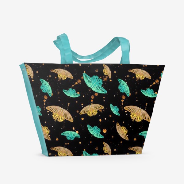 Пляжная сумка «Акварельные бабочки»