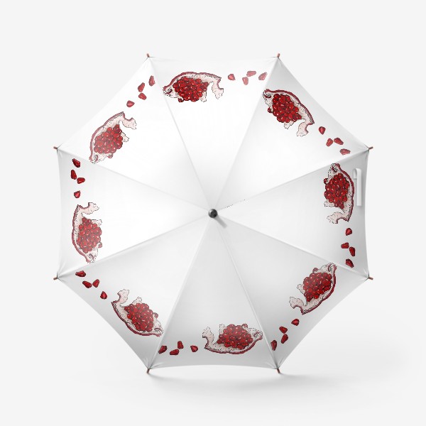 Зонт «Долька граната»