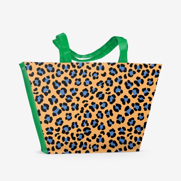 Пляжная сумка «Красочный леопардовый принт»