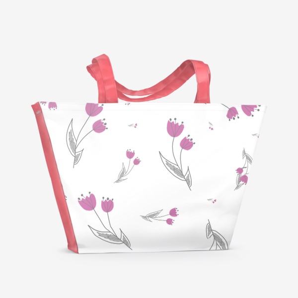 Пляжная сумка «Цветочные мотивы1»