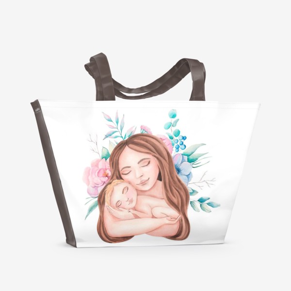 Пляжная сумка «Мама и малыш»