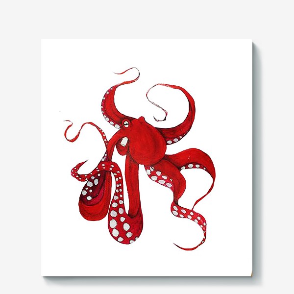 Холст «red octopus»