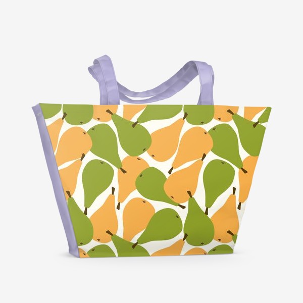 Пляжная сумка «Разноцветные абстрактные груши»