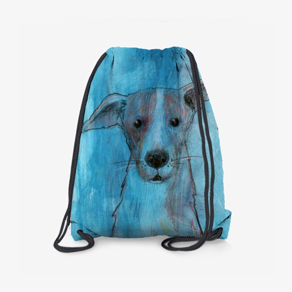 Рюкзак «Пес на голубом фоне»