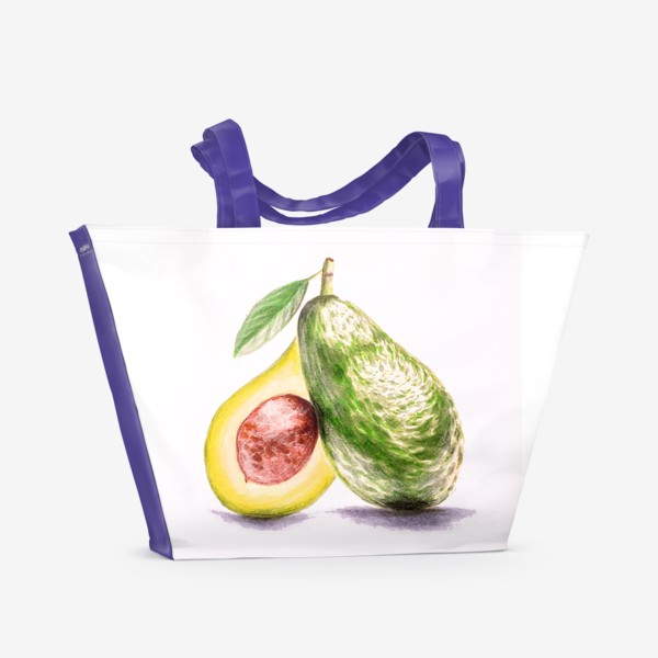 Пляжная сумка «Половинки авокадо»