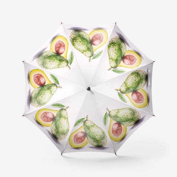 Зонт «Половинки авокадо»