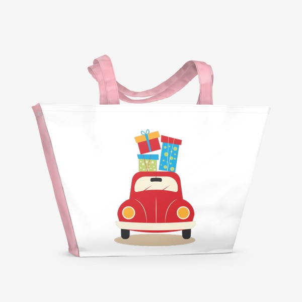 Пляжная сумка «Ретро-автомобиль»