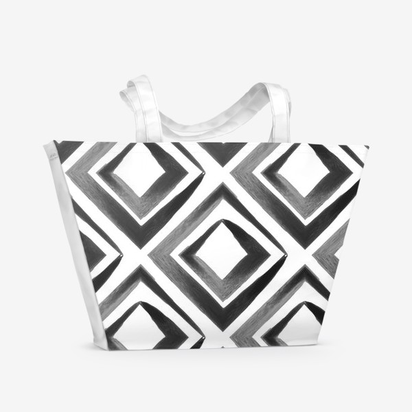 Пляжная сумка «Акварельная геометрия»