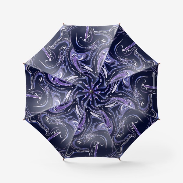 Зонт «Магия. Фиолетовые абстрактные разводы»