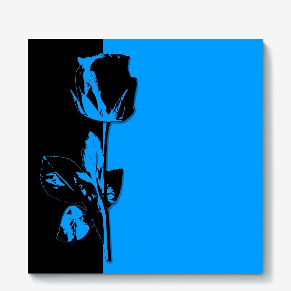 Холст «Роза голубая»