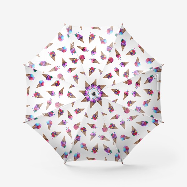 Зонт «Мороженное в рожках. Мороженки »