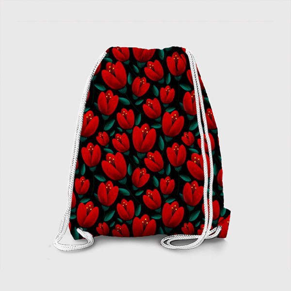Рюкзак «Красные тюльпаны»