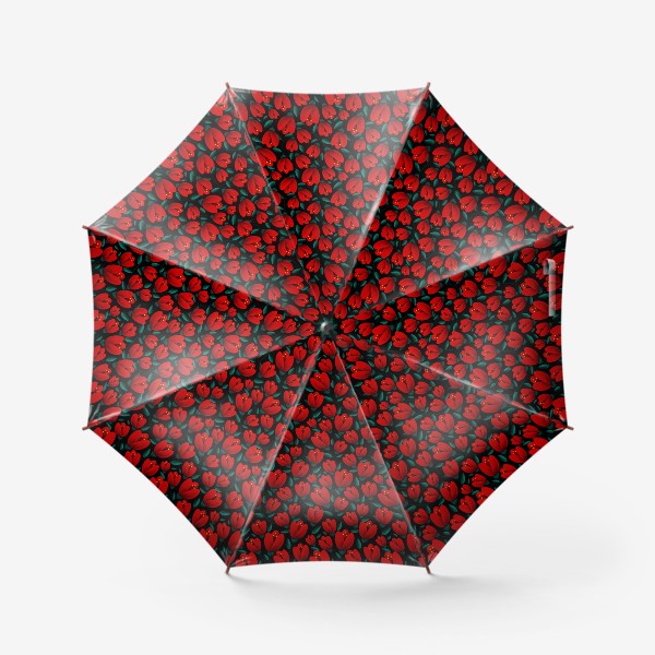 Зонт «Красные тюльпаны»