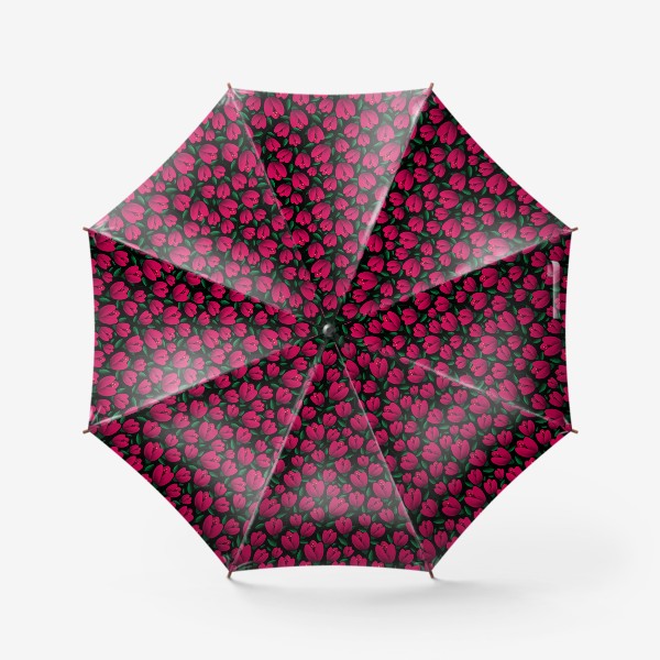 Зонт «Розовые цветы тюльпаны.  »