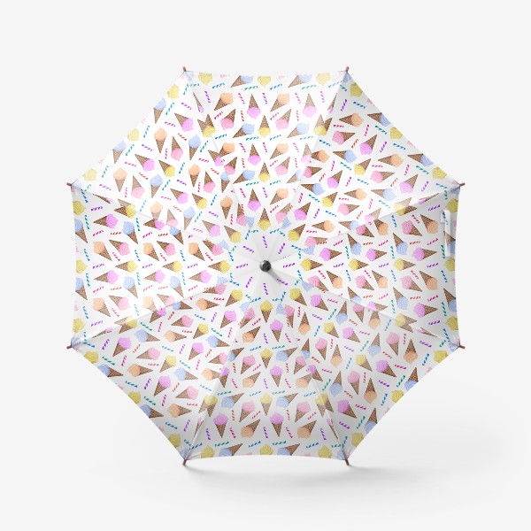 Зонт «Вкусное мороженное в рожках »