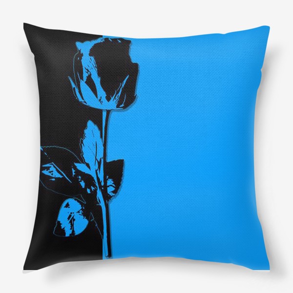 Подушка «Роза голубая»