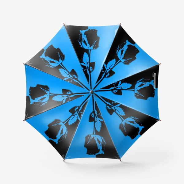Зонт «Роза голубая»