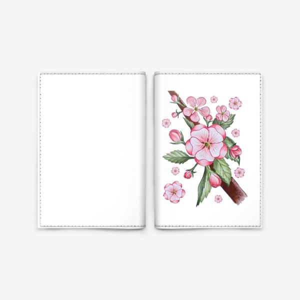 Обложка для паспорта «Яблоневый цвет»
