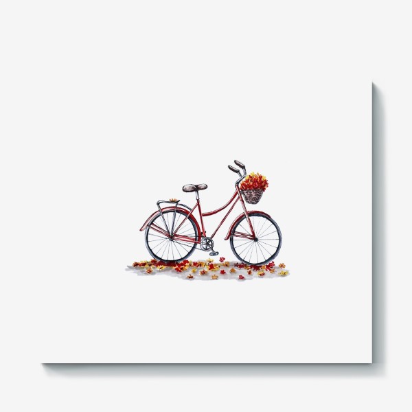 Холст «Осенний велосипед»