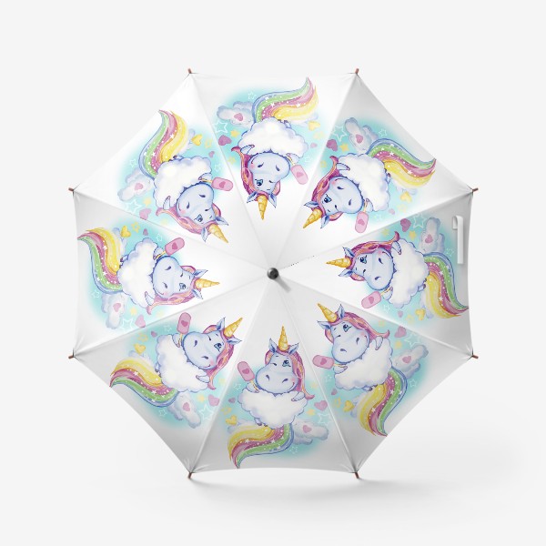 Зонт «Единорог с сердцем»