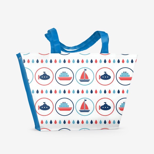 Пляжная сумка «Водный транспорт»