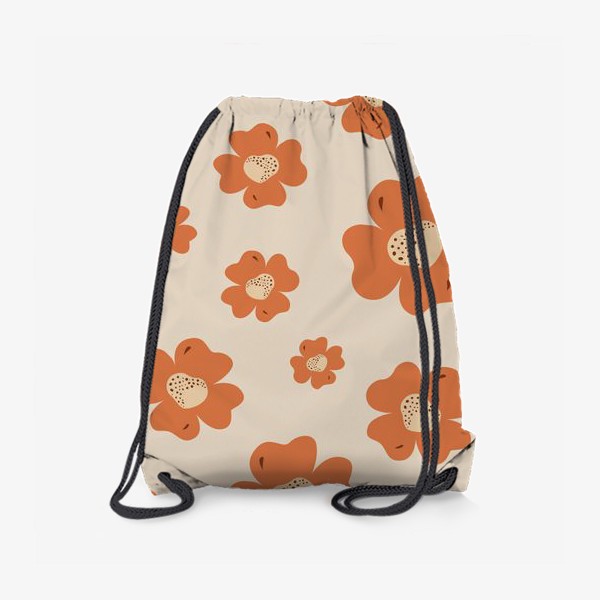 Рюкзак «Милые оранжевые цветы»