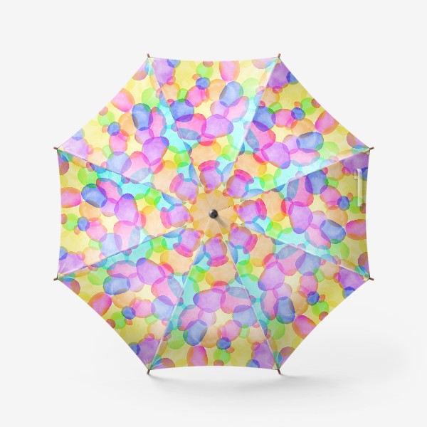 Зонт «Радужные акварельные пузыри »