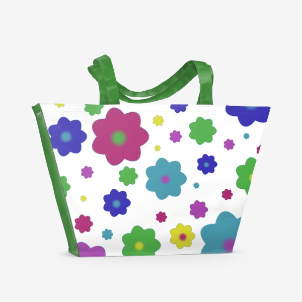 Пляжная сумка «Цветочный принт 1»