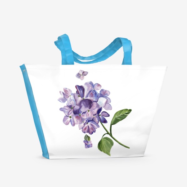 Пляжная сумка «Цветы Гортензия»