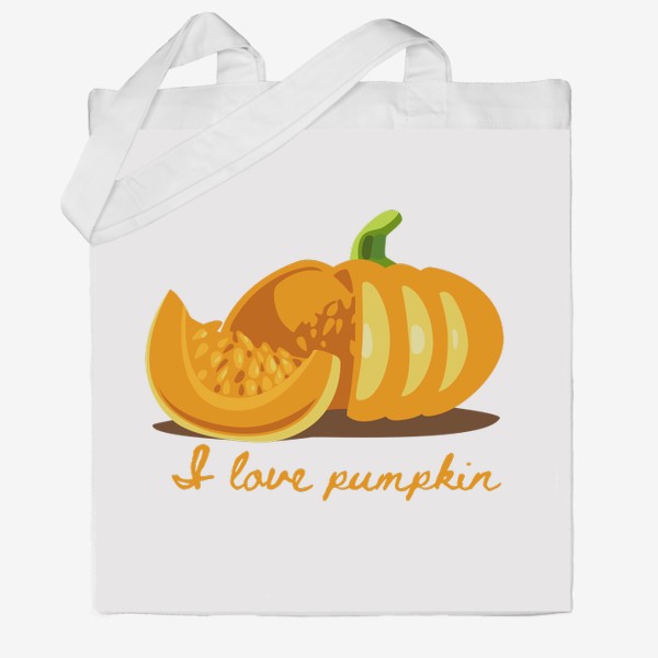 Сумка хб «Я люблю тыкву / I love pumpkin»