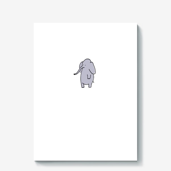 Холст «Слоник. Серый слоник»