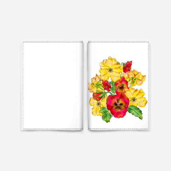 Обложка для паспорта «Цветочное настроение»