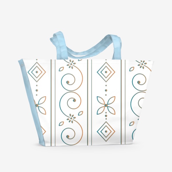 Пляжная сумка «Красивый узор»