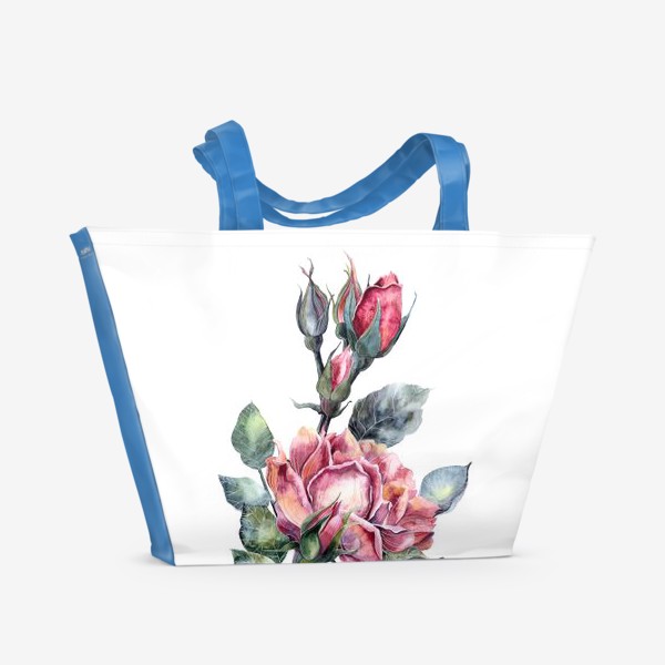 Пляжная сумка «Цветы Розы»