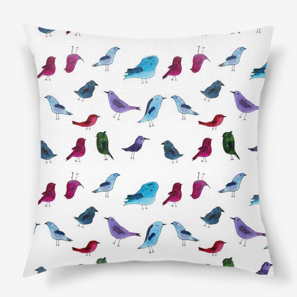 Подушка «Сообщество птиц»
