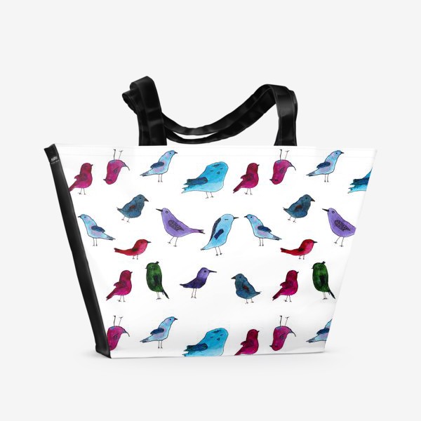 Пляжная сумка «Сообщество птиц»