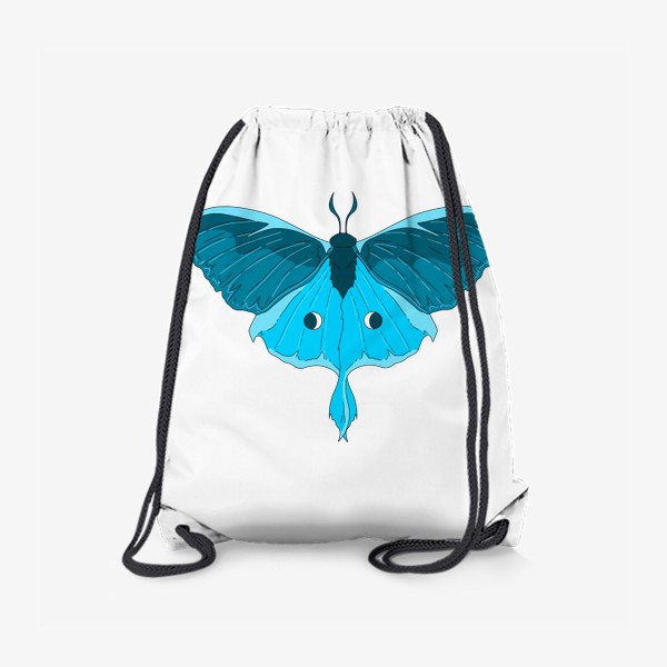 Рюкзак «Голубая Бабочка, фантазийный рисунок Кедровая Падь мотылек ночной»