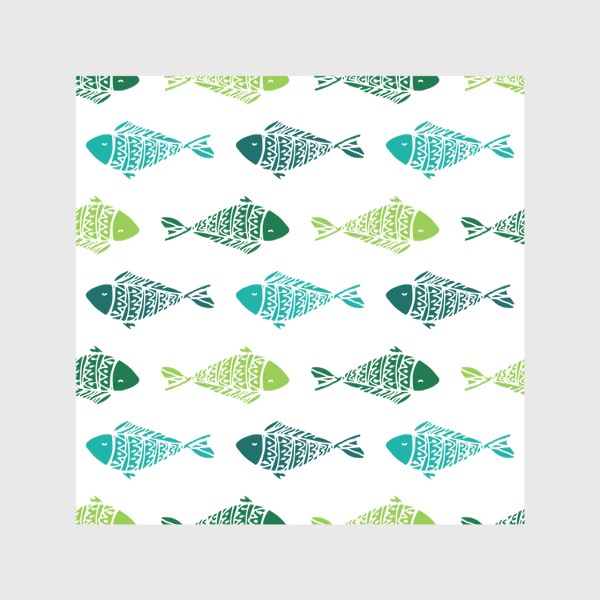 Скатерть «узор из разноцветных рыбок, в бирюзового зеленых цветах. смешные маленькие рыбки в горизонтальных плывут»