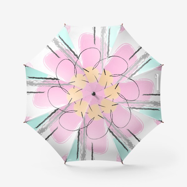 Зонт «Абстрактные нежные цветы.»