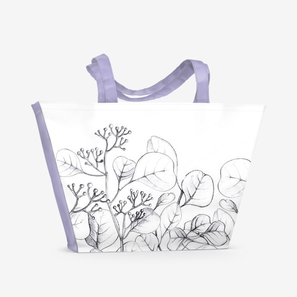 Пляжная сумка «Листья эвкалипта»