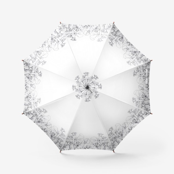Зонт «Листья эвкалипта»