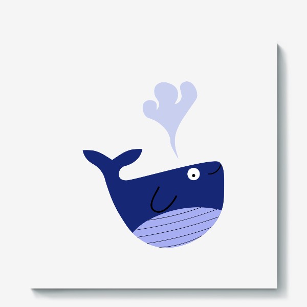 Холст «Голубой кит»